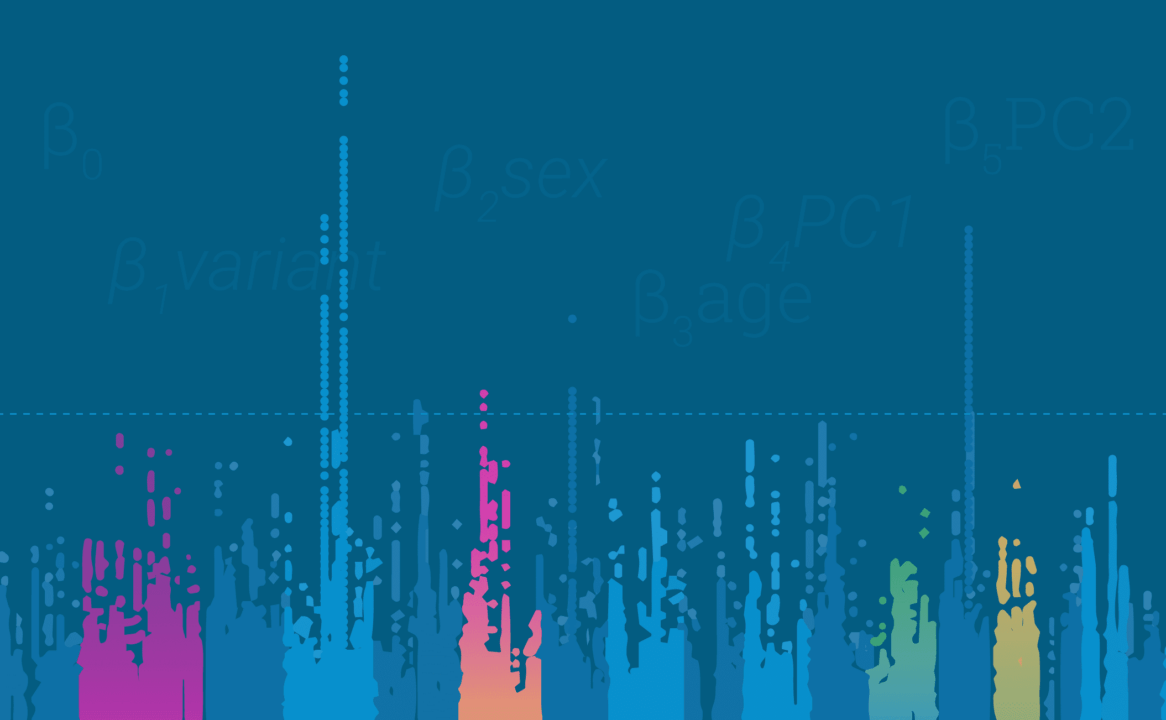 A chart of Genome-Wide Association Studies data.