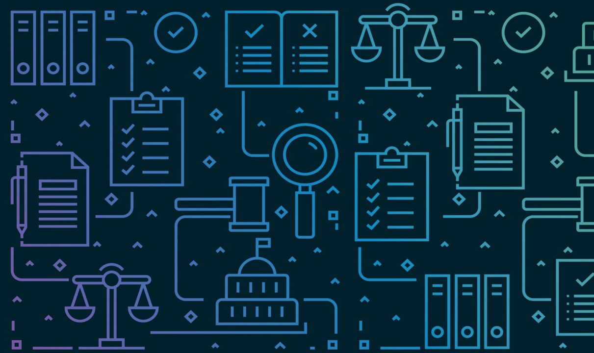 A visually striking blue and green image featuring an array of scientific equipment.